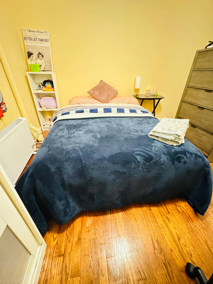 Private room in Manhattan near Central Park and the 1, B, and C trains.