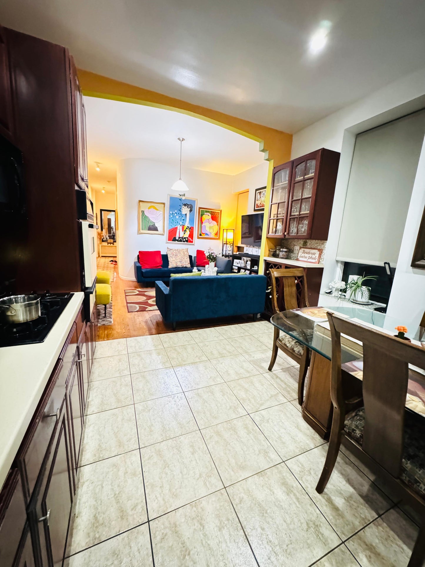 Private room in Manhattan near Central Park and the 1, B, and C trains.